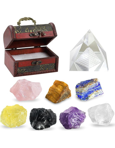 Conjunto de Cristales de Sanación TATOODAA 9 Piezas Chakra