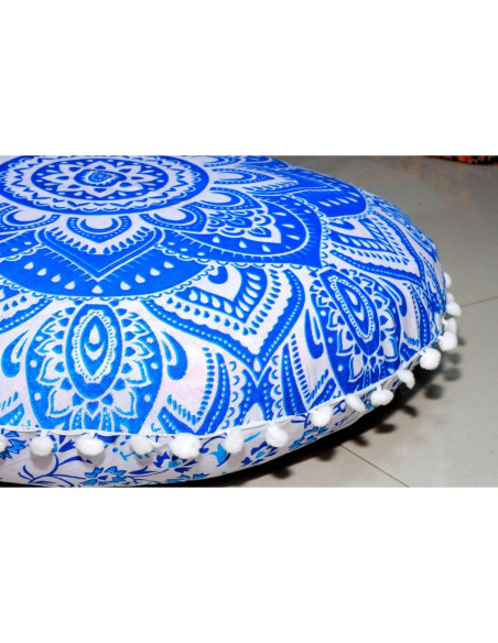 Funda de Almohada de Meditación CRAFT KALA 55 cm Algodón Bohemio Funda de Almohada de Meditación CRAFT KALA 55 cm Algodón Bohemio