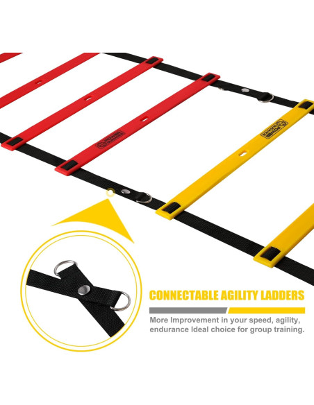 Escalera de Agilidad POWER GUIDANCE 6.1m con Conos y Bolsa Escalera de Agilidad POWER GUIDANCE 6.1m con Conos y Bolsa
