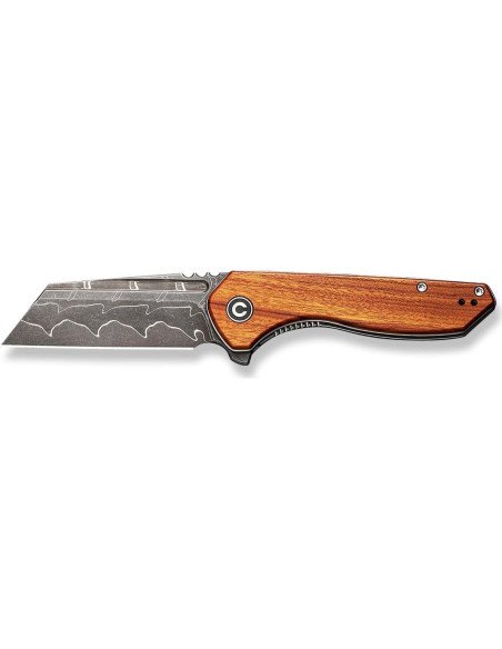 Cuchillo Plegable CIVIVI ExOne 7.47 cm Damasco Mango Madera Cuchillo Plegable CIVIVI ExOne 7.47 cm Damasco Mango Madera