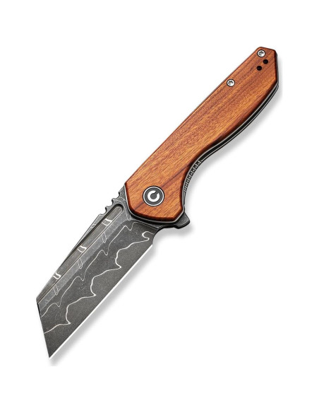 Cuchillo Plegable CIVIVI ExOne 7.47 cm Damasco Mango Madera Cuchillo Plegable CIVIVI ExOne 7.47 cm Damasco Mango Madera