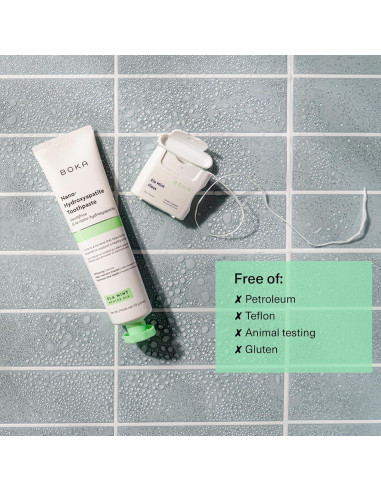 Hilo Dental Boka Ela Mint 27.43m Cera Vegetal Libre de Teflón