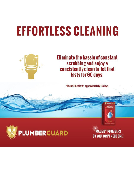 Tabletas limpiadoras para inodoro Plumberguard 4 paquetes 70g Tabletas limpiadoras para inodoro Plumberguard 4 paquetes 70g
