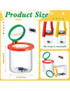 Caja de Insectos con Lupa Doble Aumento 2 Piezas Sonwyoung 2