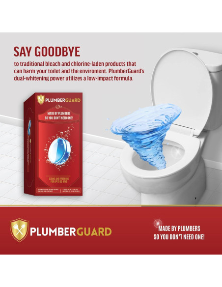 Tabletas limpiadoras para inodoro Plumberguard 4 paquetes 70g Tabletas limpiadoras para inodoro Plumberguard 4 paquetes 70g