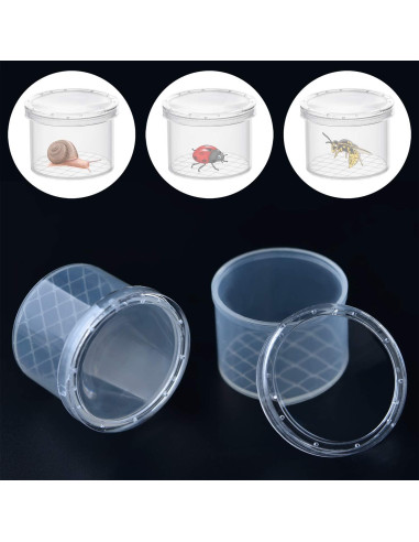 Jaula de Insectos Coopay 16 Piezas con Tapa Aumentadora