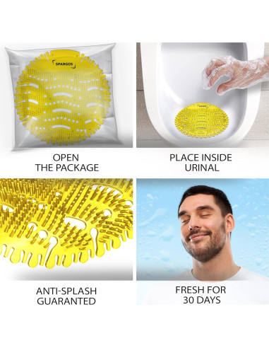 Desodorante de Urinal Spargos - 36 Almohadillas Aromáticas