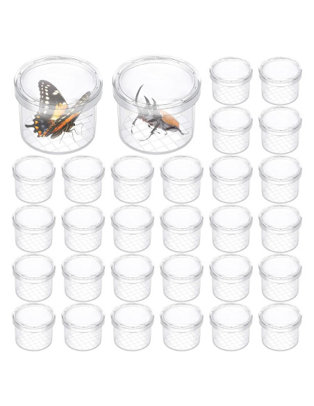 30 Contenedores de Insectos con Lupa YouHaozhai - 2.99 cm 30 Contenedores de Insectos con Lupa YouHaozhai - 2.99 cm