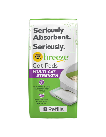 Recarga de Almohadillas para Gatos Purina Tidy Cats Breeze - 8 Unidades Recarga de Almohadillas para Gatos Purina Tidy Cats Breeze - 8 Unidades