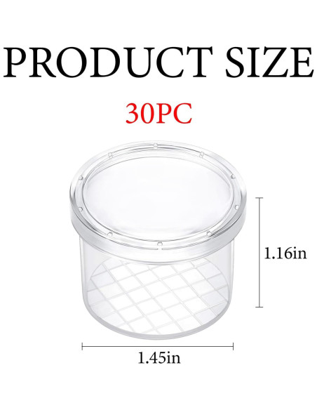 30 Contenedores de Insectos con Lupa YouHaozhai - 2.99 cm 30 Contenedores de Insectos con Lupa YouHaozhai - 2.99 cm