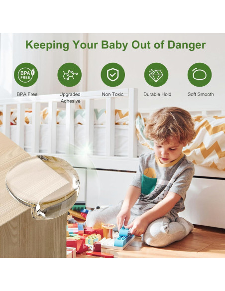 36 Protectores de Esquinas Transparentes Osareny para Bebés 36 Protectores de Esquinas Transparentes Osareny para Bebés