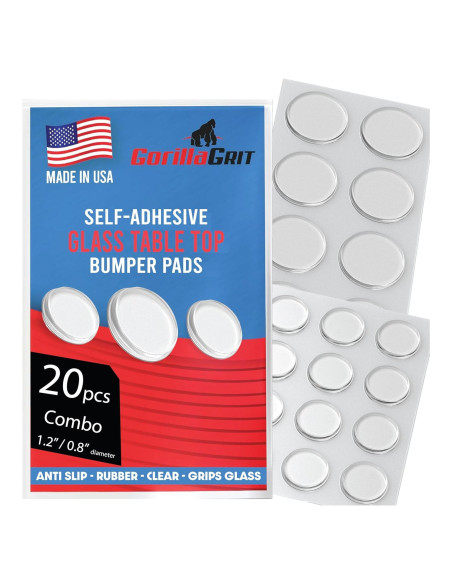 Combo de 20 Bumpers Adhesivos Transparentes GorillaGrit Combo de 20 Bumpers Adhesivos Transparentes GorillaGrit