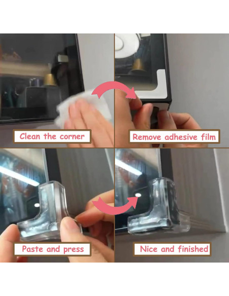 4 Protectores de Esquinas de Silicona saicheek para Bebés 4 Protectores de Esquinas de Silicona saicheek para Bebés