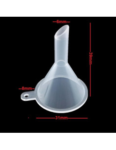 Mini Embudo 5-Pack TitanOwl para Cocina y Laboratorio Azul 2