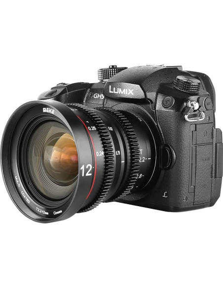 Lente de Cine Meike 12mm T2.2 M43 Gran Angular Manual Lente de Cine Meike 12mm T2.2 M43 Gran Angular Manual
