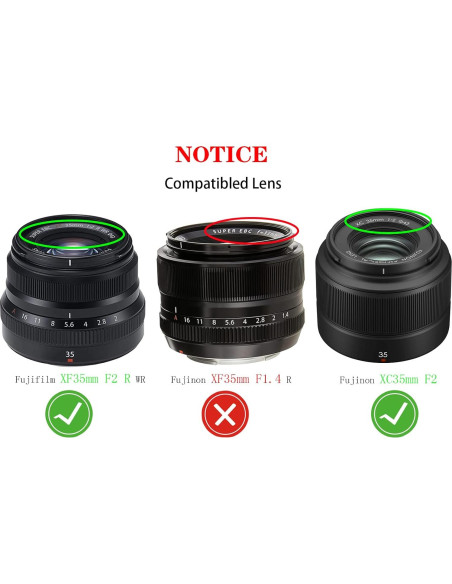 Cubierta de tapa de lente 43 mm Huipuxiang para Fujifilm Cubierta de tapa de lente 43 mm Huipuxiang para Fujifilm