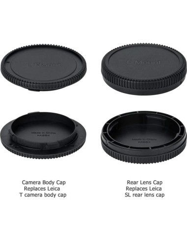 Kit de tapa de cuerpo y lente trasera para cámaras L Leica Panasonic Sigma