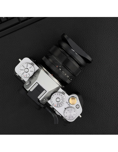 Capucha de Lente Metálica Cuadrada Haoge LH-X53 para Fujifilm