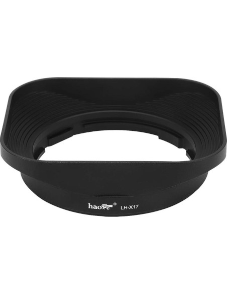 Capucha de Lente Metálica Cuadrada Haoge LH-X17 para Fujifilm XF 16mm Capucha de Lente Metálica Cuadrada Haoge LH-X17 para Fujifilm XF 16mm