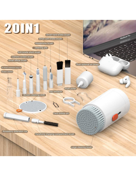 Kit de Limpiador Multifuncional 20 en 1 PRIMOFFICE para Electrónicos Kit de Limpiador Multifuncional 20 en 1 PRIMOFFICE para Electrónicos
