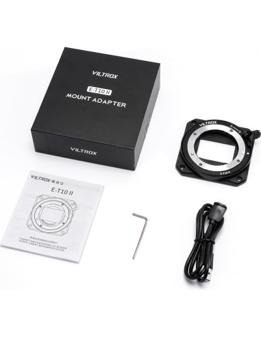 Adaptador de Montura Manual VILTROX E-T10 II para Lentes Sony
