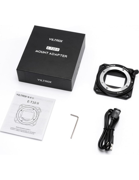 Adaptador de Montura Manual VILTROX E-T10 II para Lentes Sony Adaptador de Montura Manual VILTROX E-T10 II para Lentes Sony