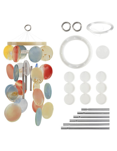 Kit de Moldes de Silicona Temlum para Campanas de Viento