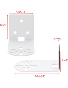 Estante de Pared Sumnacon para Cámara - Metal 6 Piezas 2