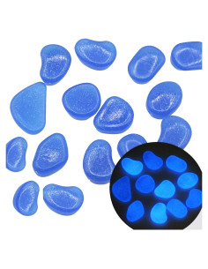 Piedras Brillantes en la Oscuridad OGIFOAHC 100pcs Azul Joya