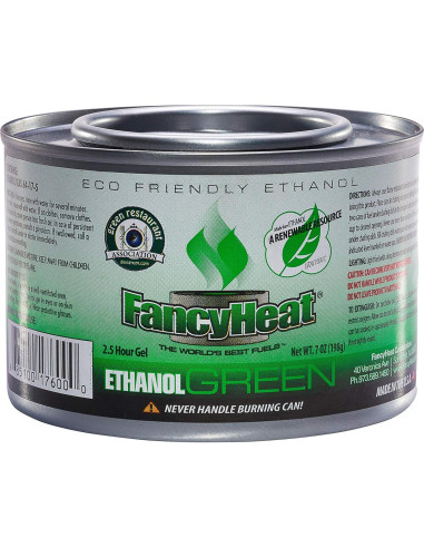 Combustible Ecológico de Gel Fancy Heat - 6 Latas de 207 ml