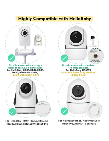 Soporte de Piso para Monitor de Bebé HelloBaby y Otros Modelos