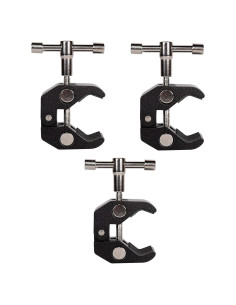 Super Abrazadera QYXINC con Rosca 1/4 y 3/8 para Fotografía