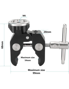 Abrazadera Super Crab CAMVATE con Montaje Rosette M6 2