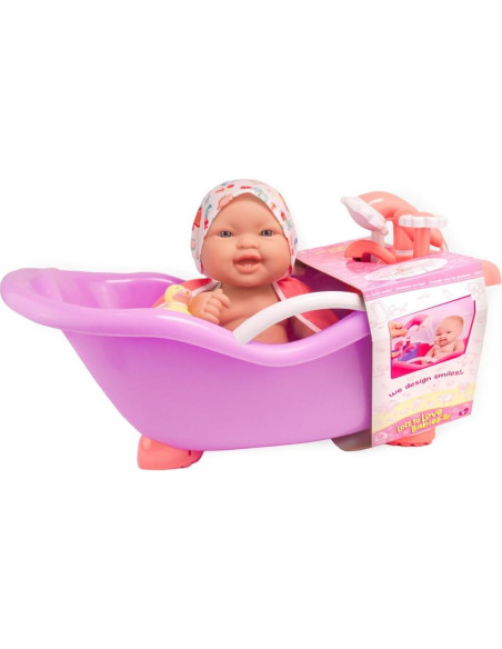 Muñeca Bebé JC Toys 35.56 cm con Set de Baño y Accesorios Muñeca Bebé JC Toys 35.56 cm con Set de Baño y Accesorios