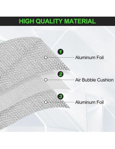 Rollo Aislante Reflectante 89cm x 3m Doble Burbuja Plata 2