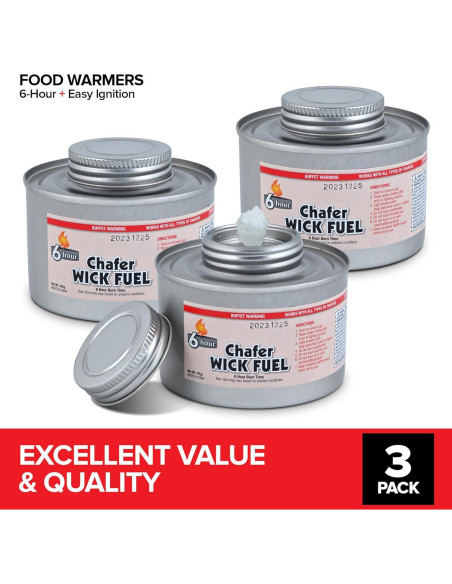 Calentadores de Comida Stock Your Home - Paquete de 3, 6 Horas Calentadores de Comida Stock Your Home - Paquete de 3, 6 Horas