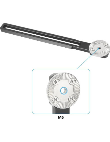 Riel NATO CAMVATE 20 cm con Roseta M6 para Montaje