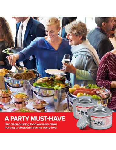 Calentadores de Comida Stock Your Home - Paquete de 3, 6 Horas