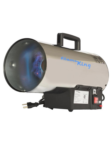 Calentador de Aire Forzado Portátil Flame King 60,000 BTU Acero