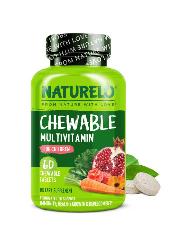 Multivitamina Masticable para Niños NATURELO - 60 Tabletas Orgánicas