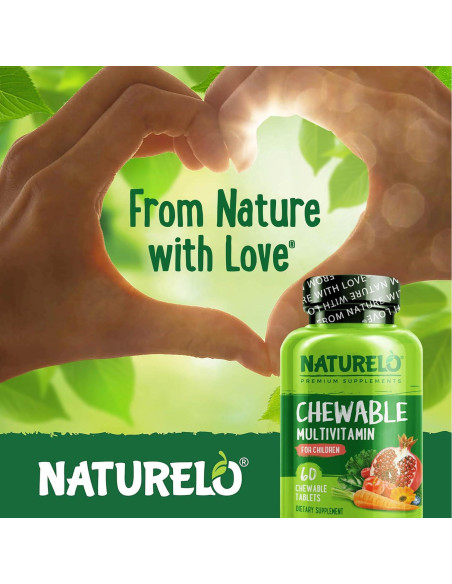 Multivitamina Masticable para Niños NATURELO - 60 Tabletas Orgánicas Multivitamina Masticable para Niños NATURELO - 60 Tabletas Orgánicas