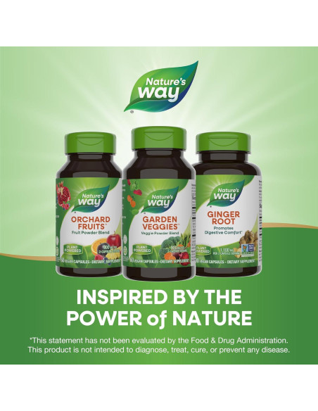 Cápsulas Veganas de Verduras Nature's Way, 60 Unidades, 900 mg Cápsulas Veganas de Verduras Nature's Way, 60 Unidades, 900 mg