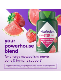 Vitafusion Power+ Multivitaminas para Mujeres 90 gomitas 2