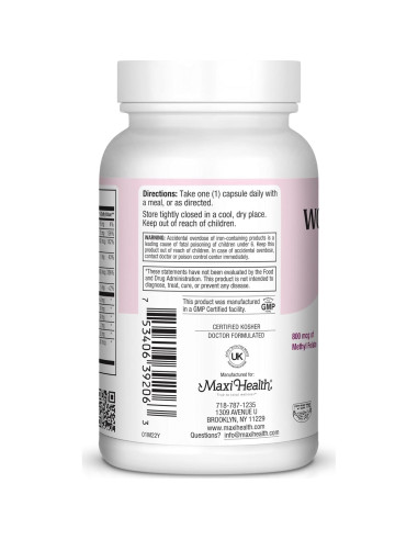 Multivitaminas para Mujeres Maxi Health 60 Cápsulas - Soporte Digestivo y Energía