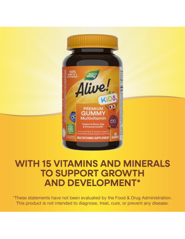 Vitaminas Gummy Premium para Niños Nature's Way 90 Gomas