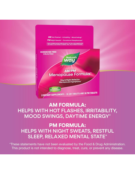Fórmula de Menopausia AM/PM Nature's Way 60 Tabletas Fórmula de Menopausia AM/PM Nature's Way 60 Tabletas