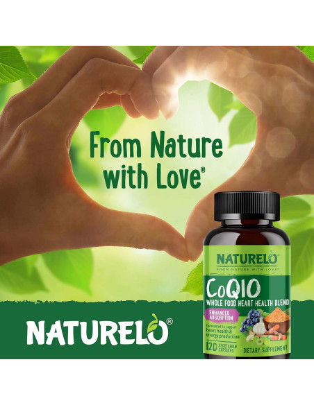 Suplemento CoQ10 NATURELO 120 Cápsulas Antioxidante Salud Corazón Suplemento CoQ10 NATURELO 120 Cápsulas Antioxidante Salud Corazón