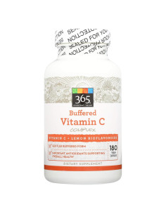 Complejo de Vitamina C Amortiguada Whole Foods 180 tabletas