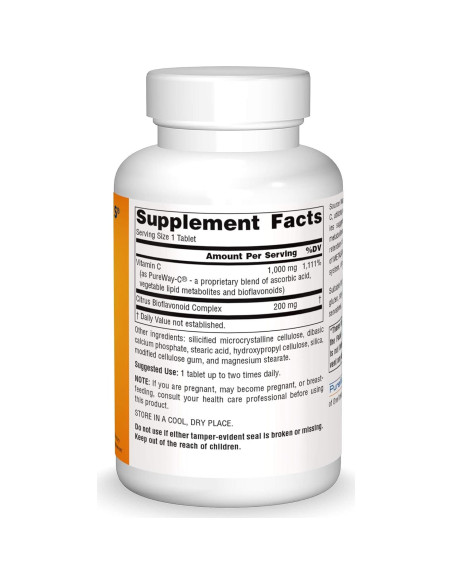 Vitamina C Metabolic C Source Naturals 1000mg 100 Tabletas Vitamina C Metabolic C Source Naturals 1000mg 100 Tabletas
