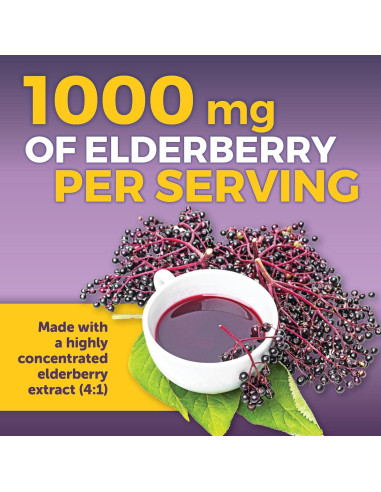 Suplemento Inmunológico Viva Naturals Elderberry 60 Cápsulas
